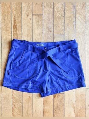 Nike Golf Dri‑FIT Tour Performance Belted Blue Shorts Size 16